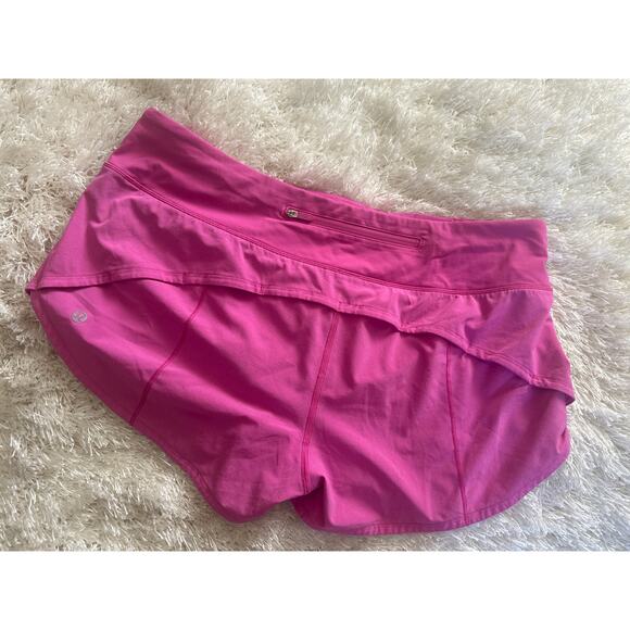 Lululemon Speed Up Shorts 2.5" Fantom Fuchsia Size 10 - Picture 4 of 9